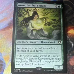 MTG English Azusa, Lost but Seeking NM Commander Masters - Image 1