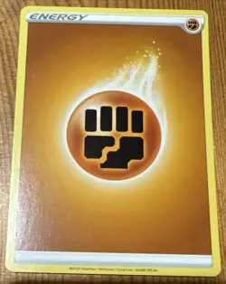 Fighting Energy Pokemon Card - Image 1