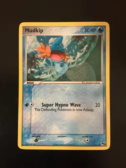 Pokemon Mudkip Pop Series 4 Card Ruby And Sapphire #11/17 2006 - Image 1
