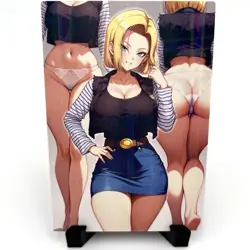 Dragon Ball Z Android 18 Sexy Anime Waifu Girl Doujin Lewd Goddess Story Card - Image 1