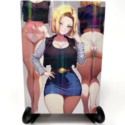 Dragon Ball Z Android 18 Sexy Anime Waifu Girl Doujin Lewd Goddess Story Card - Image 2