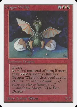 Dragon Whelp Unlimited Edition HP MTG - Image 1