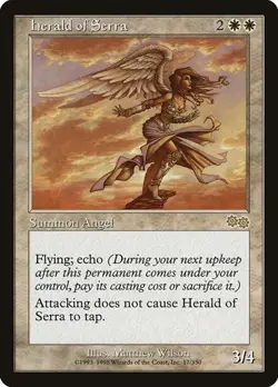 Herald of Serra Urza's Saga HP MTG - Image 1