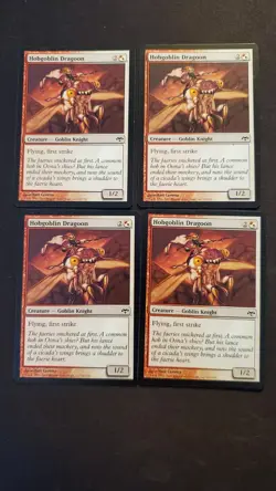 MTG Magic **HOBGOBLIN DRAGOON (x4)** Eventide, Playset, English, Lightly Played - Image 1