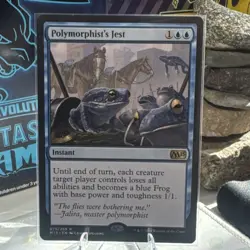Polymorphist's Jest 075/269 Core Set 2015 Rare Regular Instant Blue MTG - Image 1