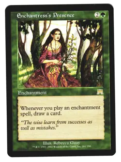Magic The Gathering MTG Onslaught ONS 2002 #261 Enchantress's Presence NM x2 - Image 1
