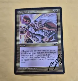 Unplayed SIGNED Surge of Strength NM Alliances MTG Magic RUTH THOMPSON EDH CUBE - Image 1