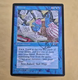 UNPLAYED SIGNED NM Browse MAGIC MTG PHIL FOGLIO EDH CUBE ALLIANCES - Image 1
