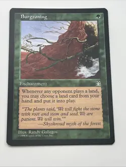 Burgeoning Stronghold 1998 Near Mint Never Played Magic The Gathering Mtg - Image 5