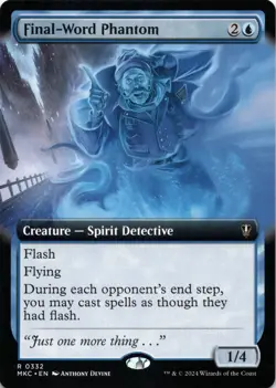Final-Word Phantom EXTENDED ART MKC Magic MTG NM - Image 1