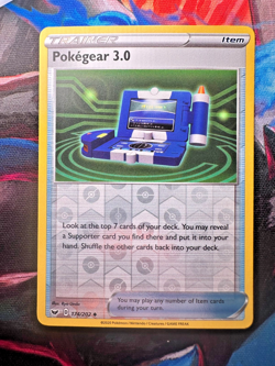 Pokegear 3.0 174/202 Swsh01: Sword & Shield Reverse Holo - Near Mint - Pokemon - Image 1