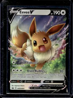2019-2023 Pokemon SWSH Black Star Promos Eevee V #SWSH065 - Image 1