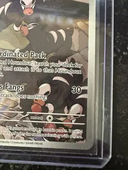 Pokemon Houndour 204/197 Obsidian Flames Scarlet & Violet Illustration Rare - Image 2