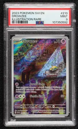 Drowzee Illustration Rare Pokemon Scarlet & Violet Base Set SV1 PSA 9 MINT - Image 1
