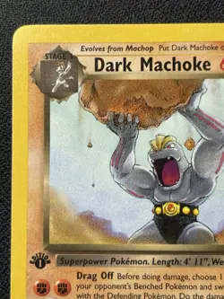 Pokemon Dark Machoke 40/82 1st Edition Team Rocket Uncommon LP / MP - Image 2
