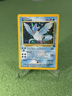 NM Fossil Articuno Holo Rare #2/62 Fossil Unlimited Pokemon TCG - Image 1