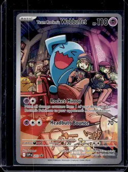 2023-25 Pokemon SV Black Star Promos SVP EN Team Rocket's Wobbuffet #203 - Image 1