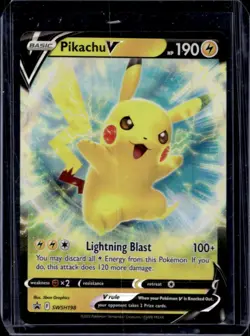 2019-2023 Pokemon SWSH Black Star Promos Pikachu V #SWSH198 - Image 1