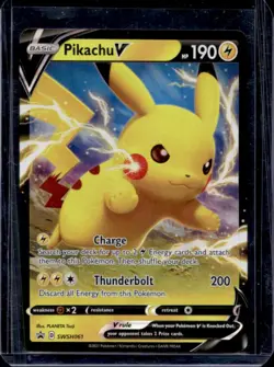 2019-2023 Pokemon SWSH Black Star Promos Pikachu V #SWSH061 - Image 1