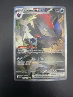 Pokemon TCG N’s Zoroark ex 185/159 SV09: Journey Together Special Illustration - Image 1