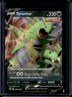 2019-2023 Pokemon SWSH Black Star Promos Tyranitar V #SWSH109 - Image 1