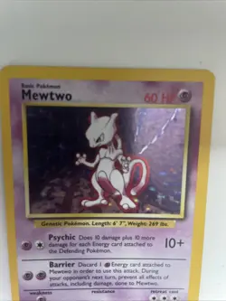 Pokemon TCG Mewtwo Base Set 10/102 Holo Unlimited Holo Rare - Image 4