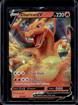 2020 Pokemon SWSH Darkness Ablaze Charizard V #019/189 - Image 1