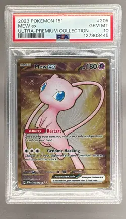 127803445 Mew ex 2023 Pokemon Scarlet Violet 151 Ultra Premium Promo #205 PSA 10 - Image 1