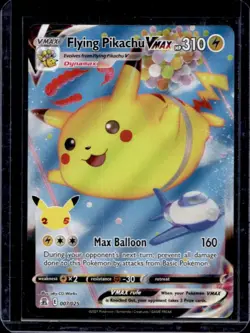 2021 Pokemon SWSH Celebrations Flying Pikachu VM #007/025 - Image 1