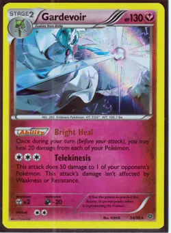 2015 POKEMON GARDEVOIR 54/98 (Discontinued) XY ANCIENT ORIGINS-RARE-HOLO NM (G3) - Image 1