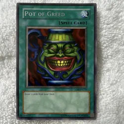Konami Pot of Greed LOB-119 Spell-Normal Rare Unlimited LOB Yu-Gi-Oh TCG - Image 1