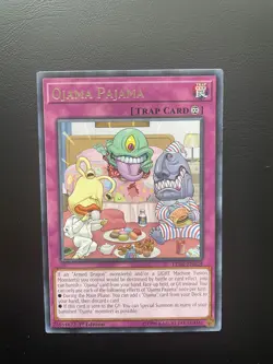 Yugioh Ojama Pajama LED2-EN024 1st Edition Rare LP - Image 1