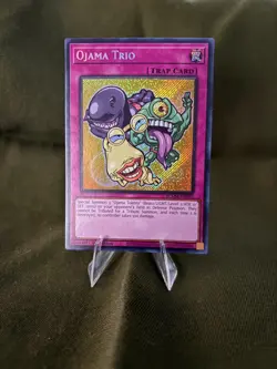 Yugioh! Ojama Trio - BLMM-EN010 - Secret Rare - 1st Edition Near Mint, English - Image 1