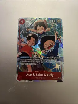 One Piece TCG English OP13-007 Ace & Sabo & Luffy Alt Art Parallel - Image 1