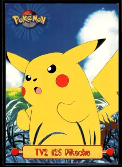 Pokemon Topps Card | TV Animation Edition | Pikachu #25 | Non-Holo | LP - Image 1