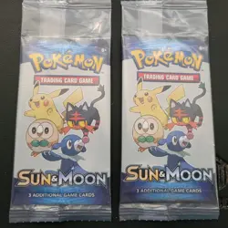 2 SEALED Pokemon (2017)GENERAL MILLS Sun and Moon MINI PACK 3-Card - Image 1