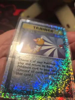 2002 Pokemon Legendary Collection SCOOP UP Trainer Reverse Holo 104/110 Card HP - Image 3