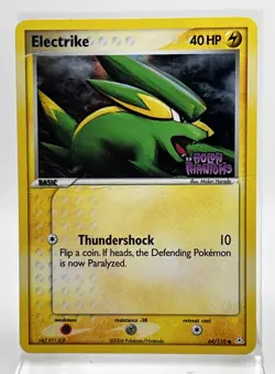 Electrike 64/110 Reverse Holo Stamped Pokemon Card 2006 Holon Phantoms CREASE HP - Image 1