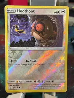 POKEMON HOOTHOOT 165/236 COMMON REVERSE HOLOFOIL UNIFIED MINDS NM CARD - Image 1