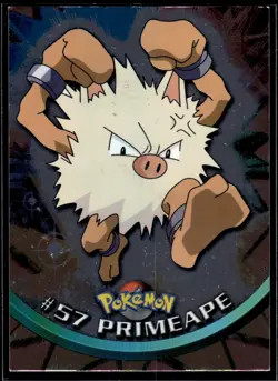 Pokemon Topps Card | TV Animation Edition | Primeape #57 | Holo | LP - Image 1
