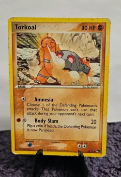 Pokemon Torkoal #10/17 Uncommon 2004 Pop Series 1 Promo Card - Image 1