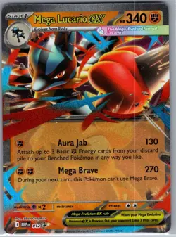 Mega Lucario ex - 012 ME: Mega Evolution Promo - Pokemon Card - NM - Image 1
