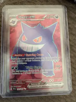 Pokemon Gengar EX TCG Full Art Ultra Rare Holo Card 193/162 Temporal Forces - Image 1