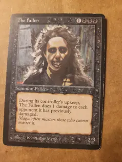 The Fallen MTG The Dark DRK Magic 1994 Black PLAYED BULK DISCOUNT - Image 1