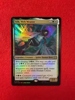 Silk, Web Weaver - Foil - Marvel's Spider Man - Magic the Gathering - MTG - Foil - Image 1