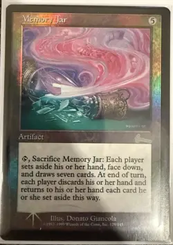 Memory Jar FOIL Urza’s Legacy 1999 Near Mint Never Played Magic The Gathering - Image 1