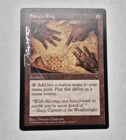 Unplayed Signed Sisay's Ring MtG Visions NM Donato Giancola Edh Cube Vintage - Image 1