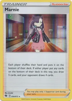 Holo Marnie 56/73 Rare Champion's Path Pokemon TCG - Image 1