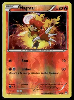 Pokemon TCG | Generations | Magmar | 16/83 | Reverse Holo | LP - Image 1