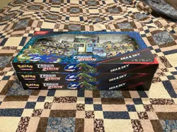 3x Pokemon Crown Zenith Sea and Sky Premium Collection Boxes 42 packs total! - Image 1